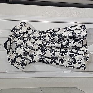 Kate Spade Black and White Floral Mini Dress